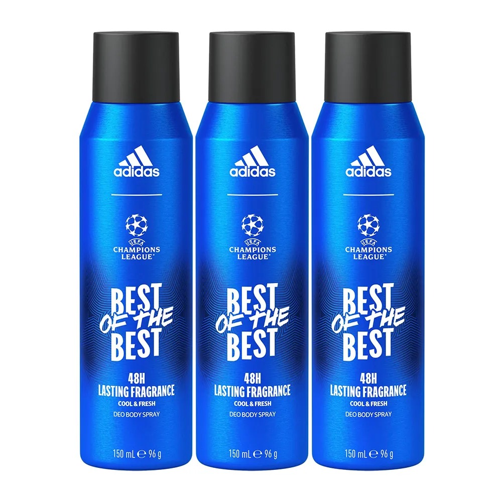 愛迪達 UEFA9 歐冠杯限量版香體噴霧150mlx3瓶組◉90D007